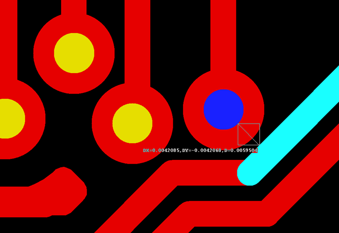 多層板中過孔會在每層線路上都有孔環(huán)，且每個層孔環(huán)周圍環(huán)境有夾線也有不夾線，環(huán)境各不一